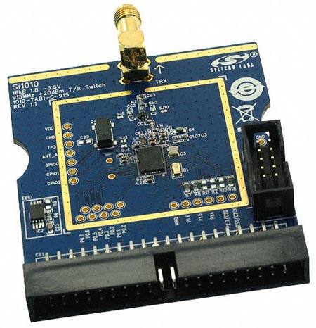 The Si1010 development board from Silicon Labs